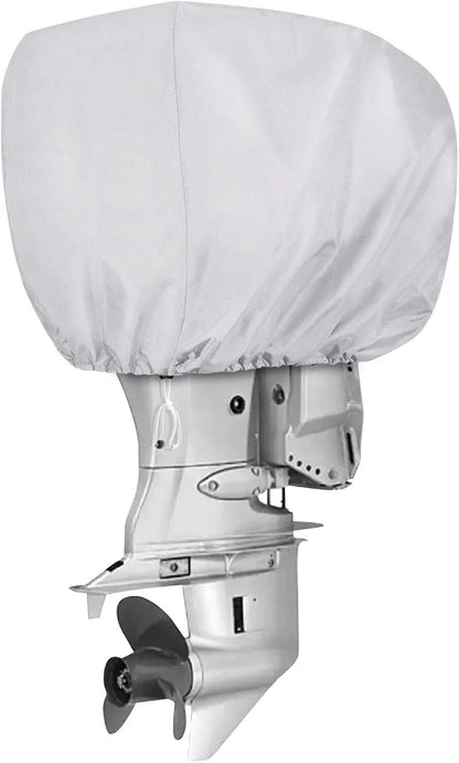 Outboard Motor Engine Cover - Silver for Universal (30-60 HP) Models