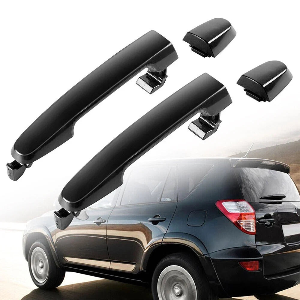 2x Exterior Door Handle for Toyota RAV4 (2001–2012) Black