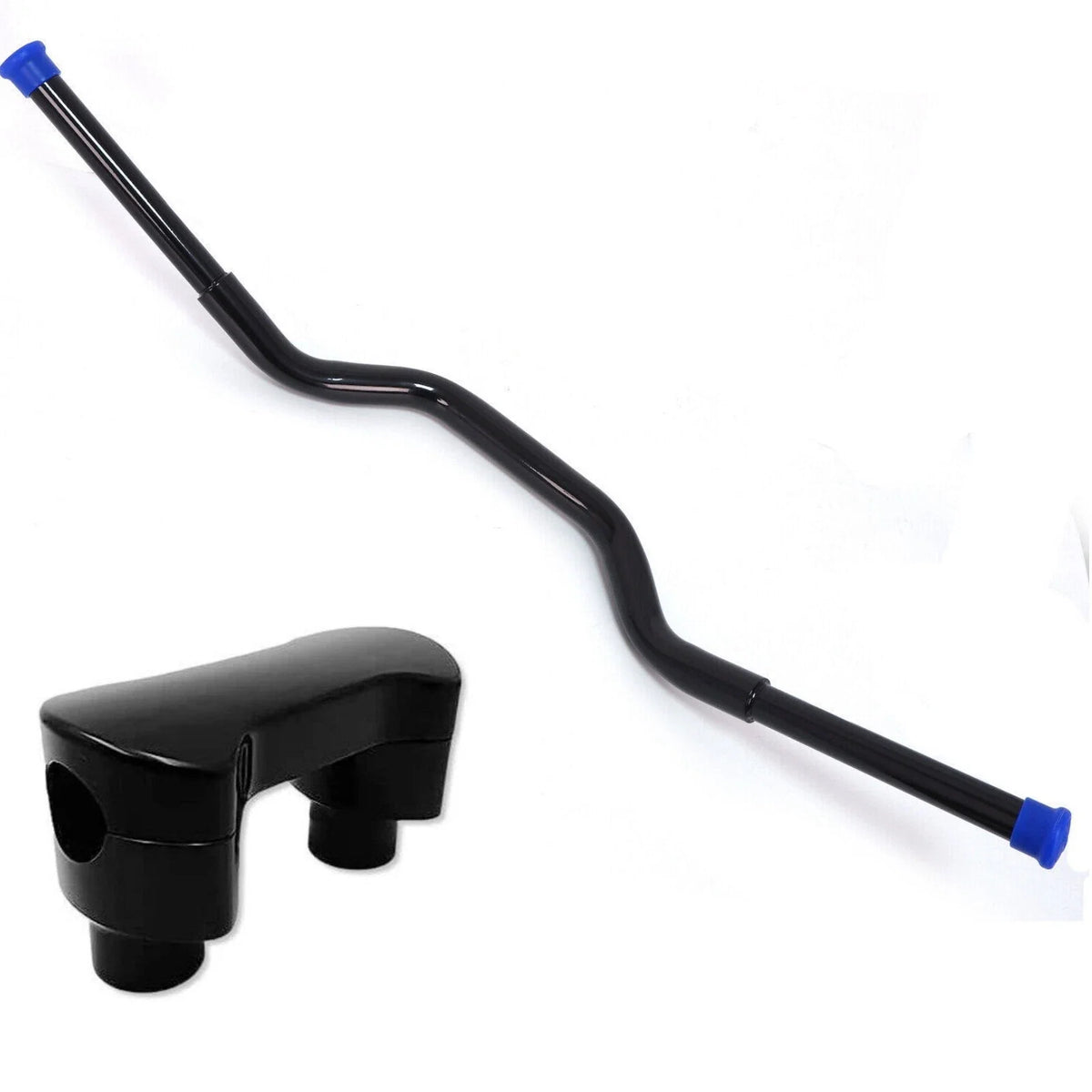 1" Handlebar and 2" Riser for Dyna Softail Sportster Harley 1996-2018
