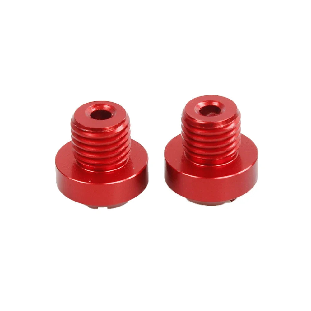 2Pcs M10x1.25 Mirror Hole Plug Screws for Motorcycle