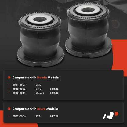 2X Rear Lower Control Arm Bushings for 2001-2007 Honda Civic