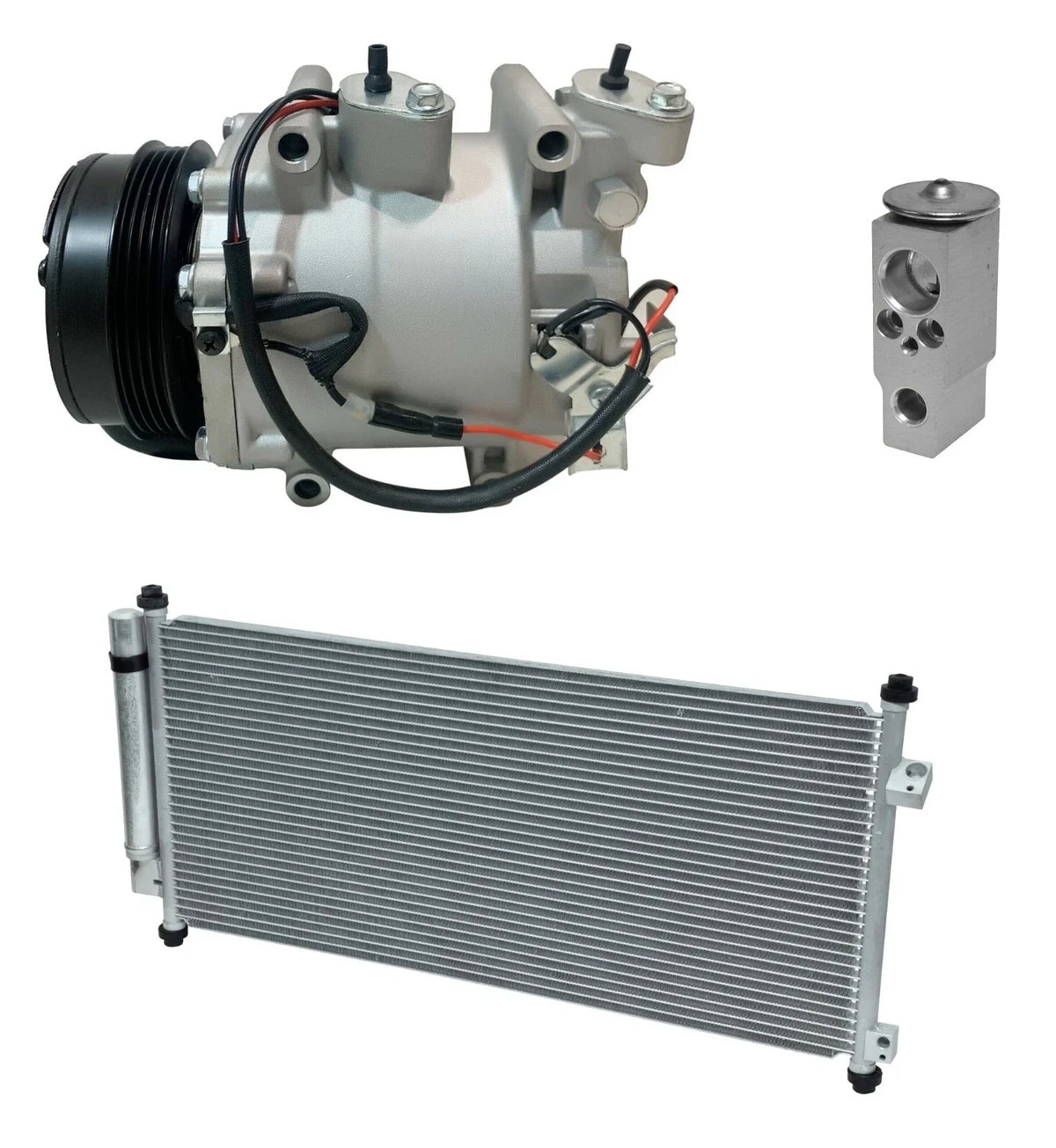 AC Compressor Kit with Condenser for Honda Fit 1.5L (2009–2014)
