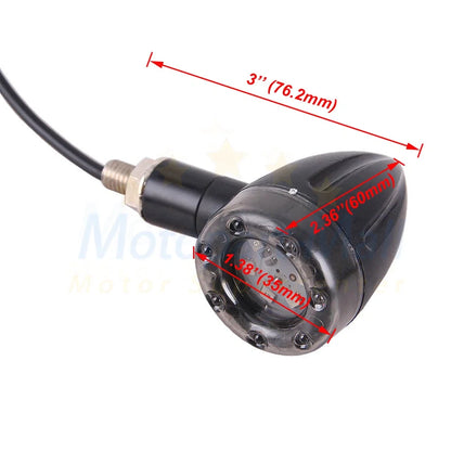 Set of 2 Motorcycle Turn Signal 12LED Bullet Indicators