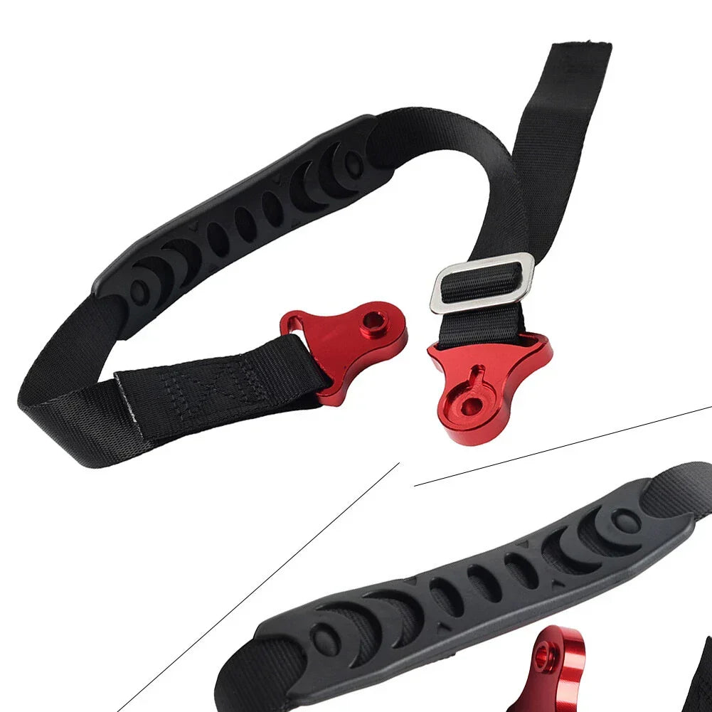 Adjustable Red Rescue Strap Sling for Motorcycle Fork Rear Seat