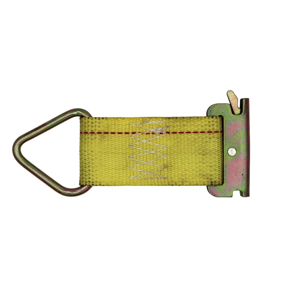 2" Wide E-Track Cargo Trailer Tie Down Strap with D-Ring for All Trailers