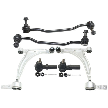 Set of 2 Front Lower Control Arm Sway Bar Link Outer Tie Rod for Nissan Maxima (2004–2008)