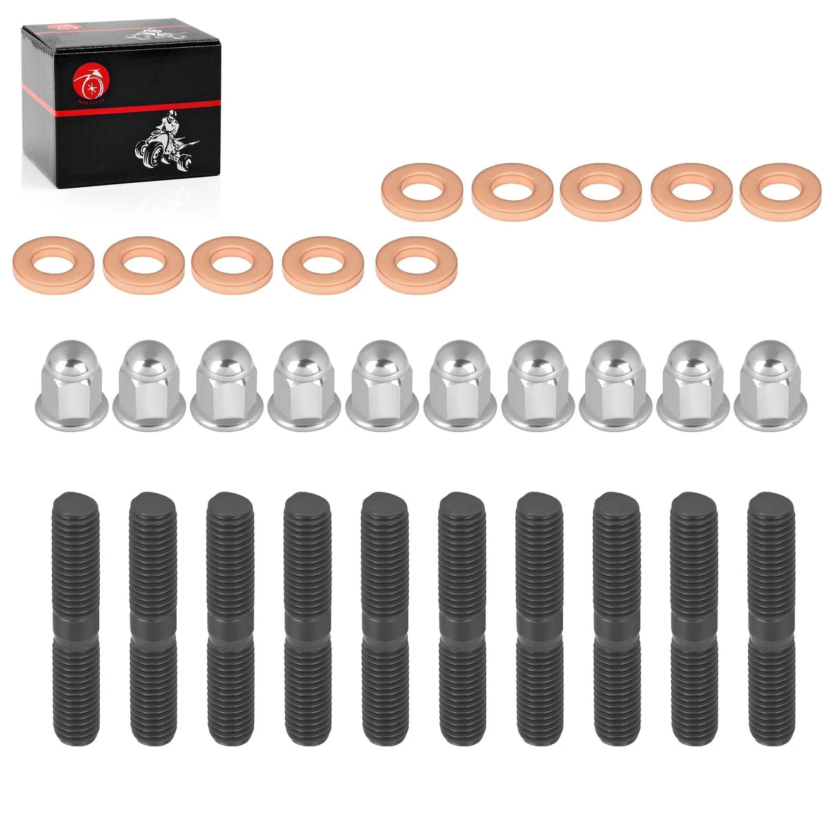 Head Studs Kit with Nuts & Washers for Yamaha Banshee 350 (1987-2006)