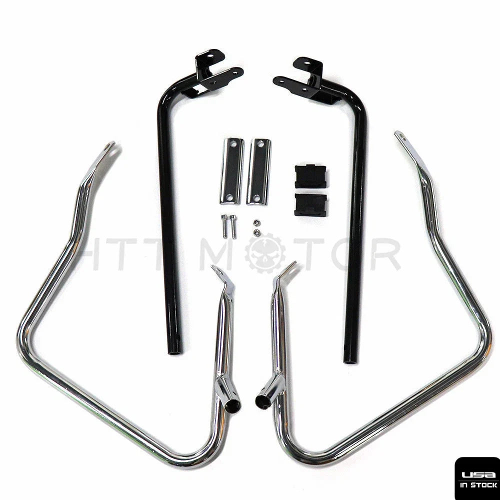 Saddlebag Bracket Bars Guard for Harley Road Glide Touring 2014-2017