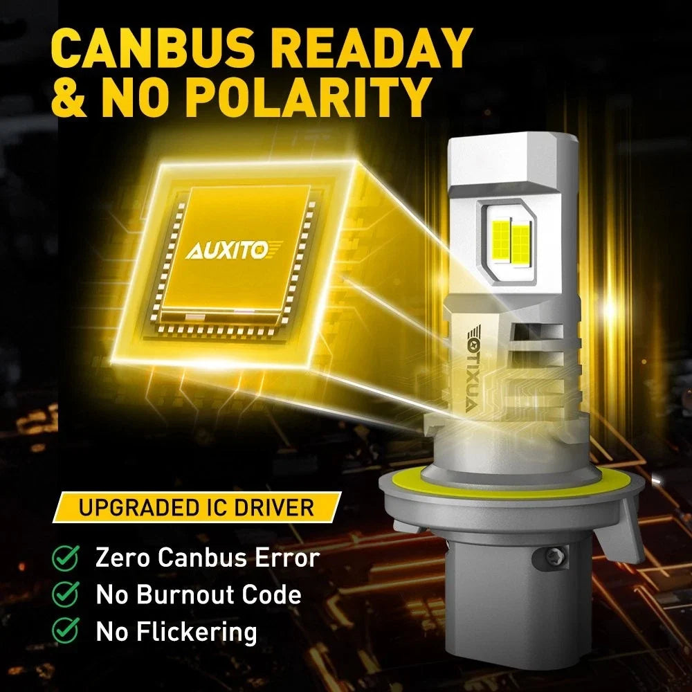LED Headlight Bulbs H13 9008 Canbus - 2X for Toyota N70 Hilux