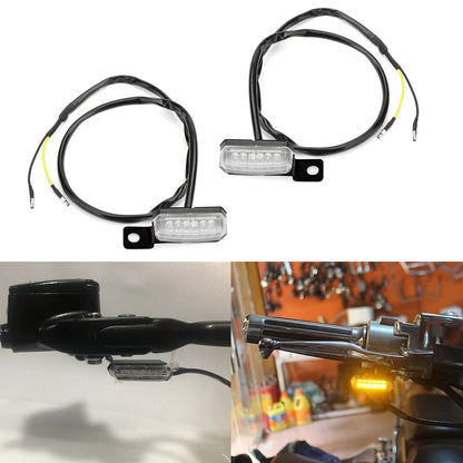 1 Pair LED Front Turn Signal Lamp for Universal Motorcycle