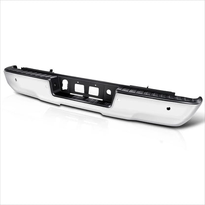 Rear Step Bumper for Silverado Sierra 1500 (2014–2019) w/ Parking Sensor Holes Chrome
