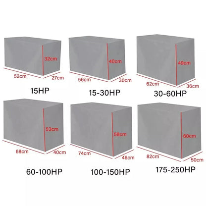 Outboard Motor Engine Cover for Universal (30-60 HP) - Silver Trailerable