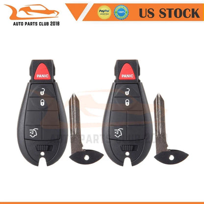 Remote Key Fob Set (2X) for 2008-2010 Jeep Grand Cherokee Commander