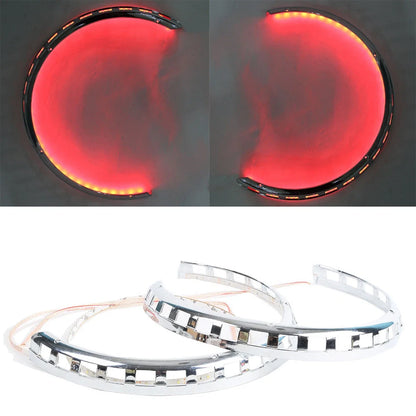 Brake Rotor Covers in Ring of Fire Red for Honda Goldwing GL1800 2001-2017