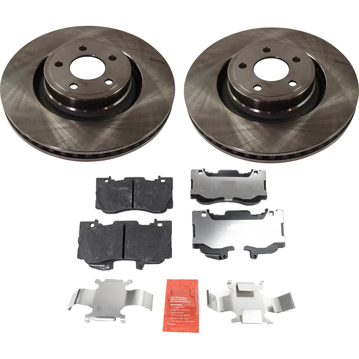 Front Brake Pads and Disc Rotors Kit for Mustang (2015-2020)