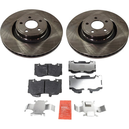 Front Brake Pads and Disc Rotors Kit for Mustang (2015-2020)
