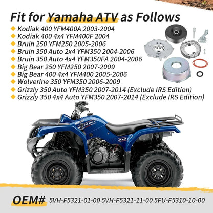 Rear Brake Plate Shoe Kit for Yamaha Wolverine 350 YFM350X (2006–2009)