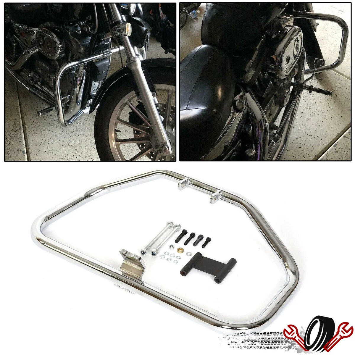 Engine Guard Crash Bar for Harley Davidson Sportster 883 1200 (1984–2003)