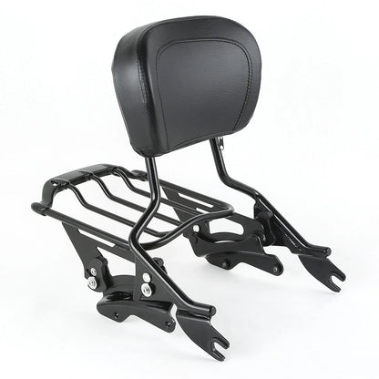 Backrest Sissy Bar with Luggage Rack for Harley Touring 2014-2023