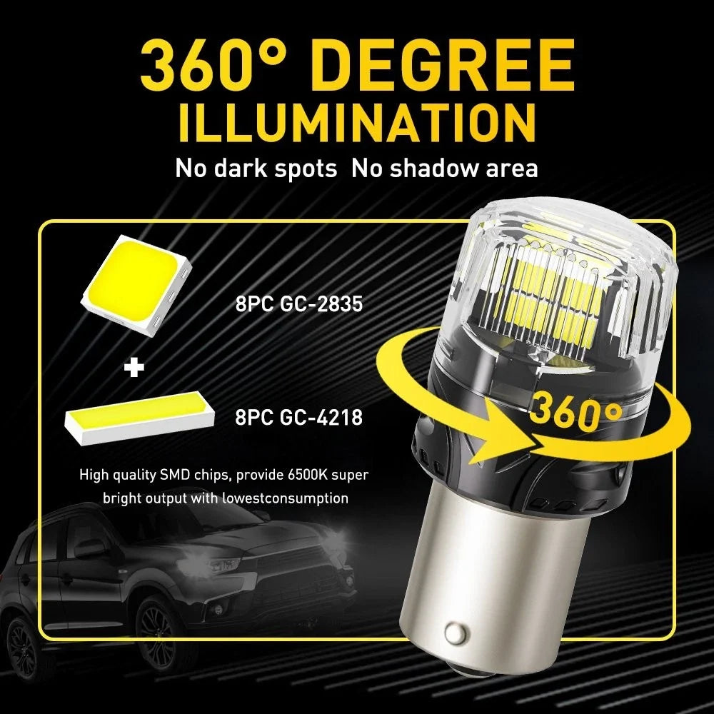 2X 1156 LED Reverse Light Bulb for AUXITO (6500K White)