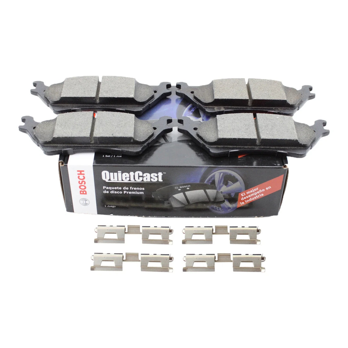 Rear Brake Pad Set BC1602 by Bosch QuietCast for Ford F-150 2004-2020