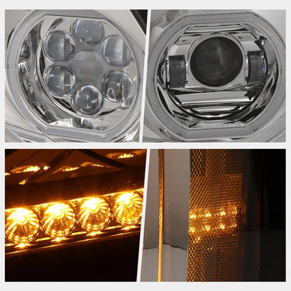LED Signal Projector Headlights for Freightliner Century Class (1996–2010)