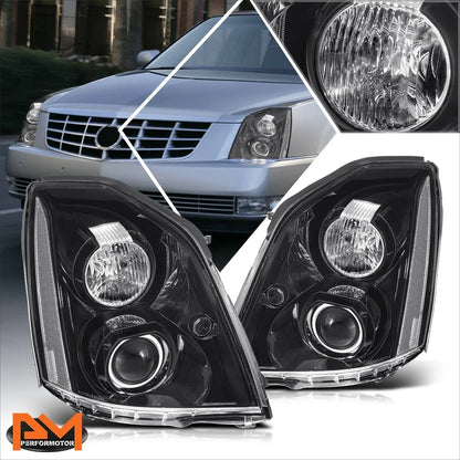 HID Projector Headlight - Black Clear Corner for Cadillac DTS 2006-2011