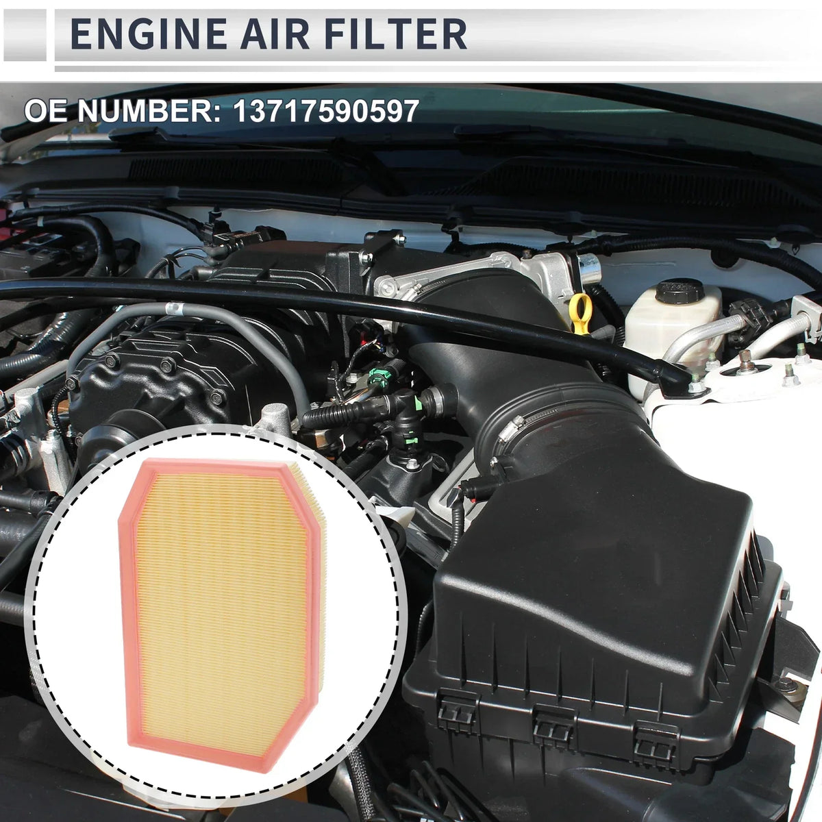 Engine Air Filter Long Life for BMW 5 Series (2009-2011)
