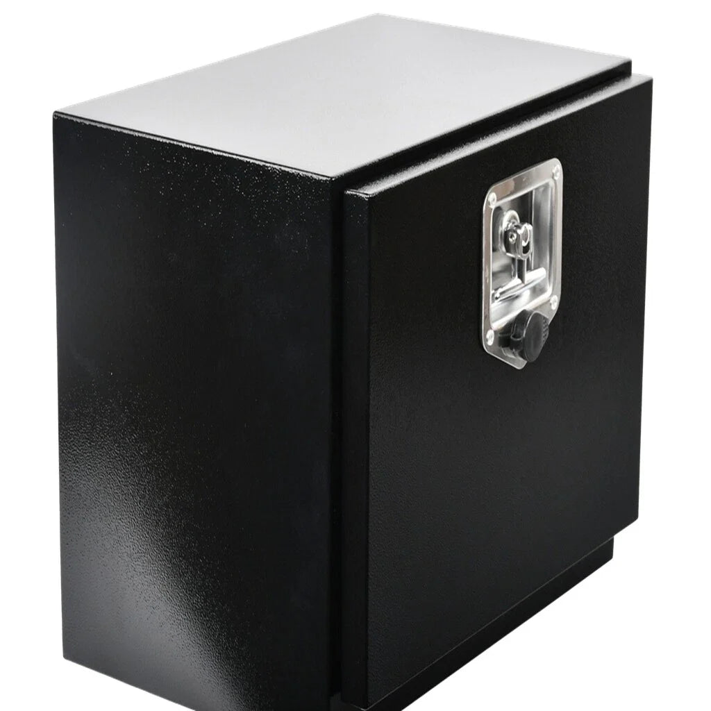 18"x12"x14" Black Steel Tool Box for Pickup Trucks