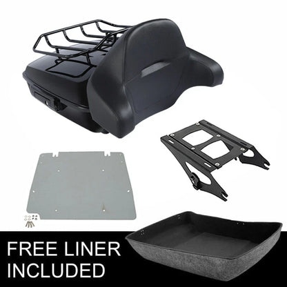 Chopped Trunk Backrest Rack for Touring Harley Davidson Electra Glide 2014-2026