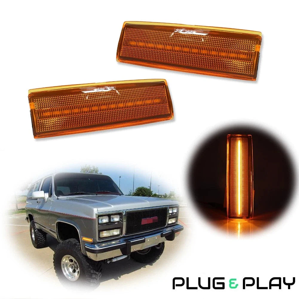 LED Side Marker Lights for Chevy S10, GMC S15, Jimmy, Oldsmobile