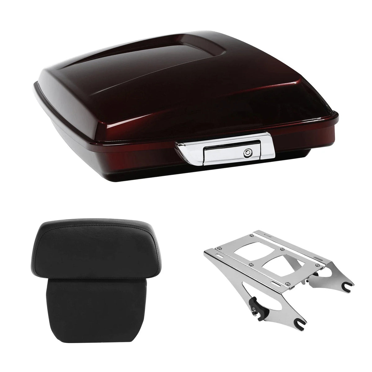Trunk Mount Rack with Backrest Pad for Harley Touring (2014-2026)