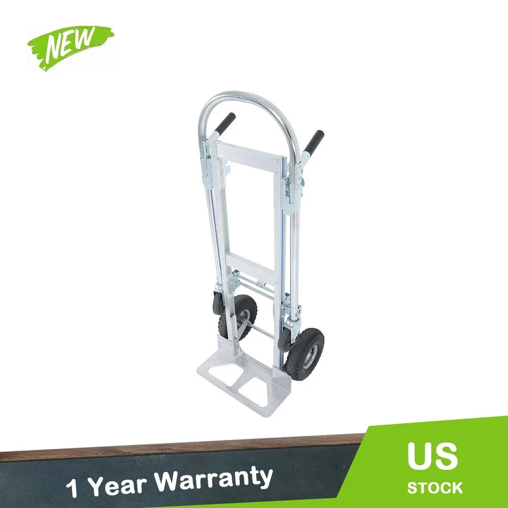 2-in-1 Aluminum Hand Truck for Heavy Duty Use