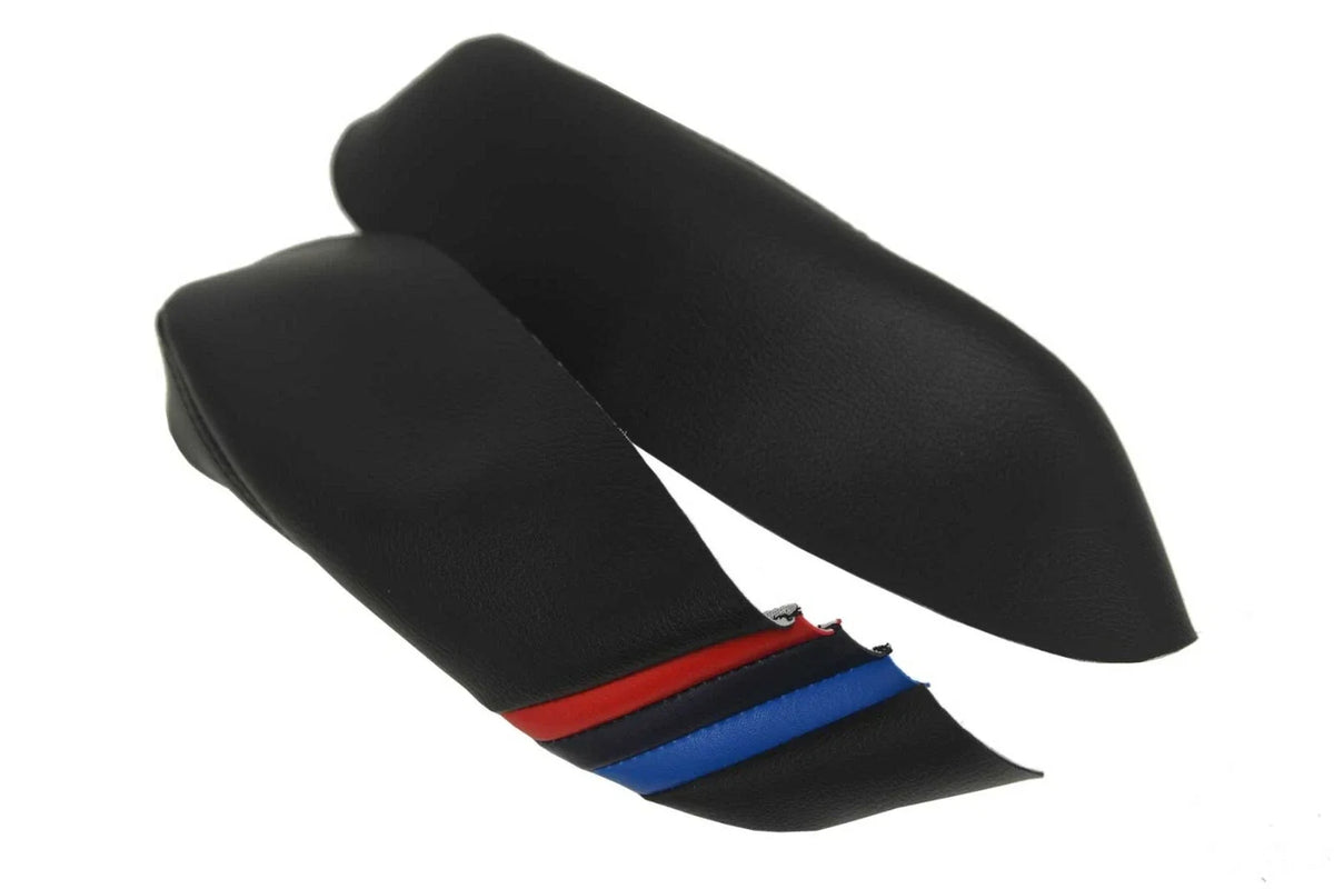 Leather Console Lid Armrest Cover for BMW E38 (1995–2001) M Style Stripes
