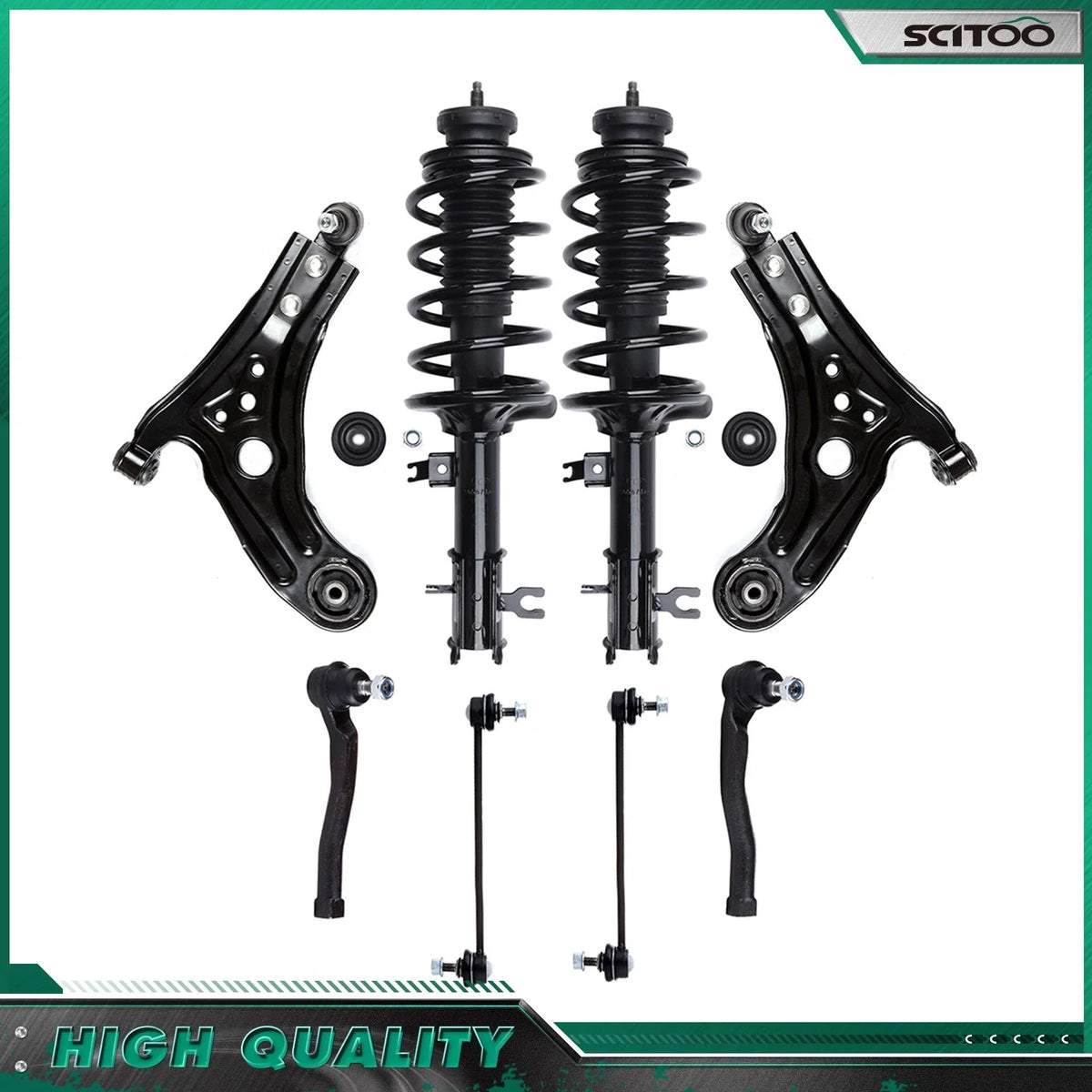 Front Struts and Control Arms Kit for Chevy Aveo/Aveo5 2004-2011