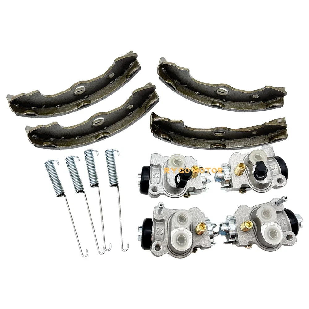 Set of 4 Front Brake Wheel Cylinders w/Shoes for Honda Rancher 300 TRX350 (2004–2006)