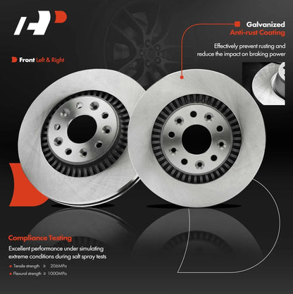Front Brake Rotors for Ford Taurus, Taurus X, Mercury Sable (2008-2009)
