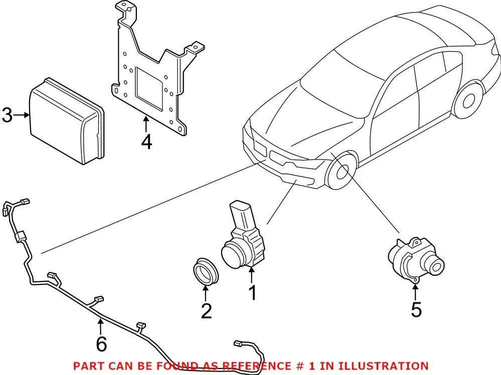 Front Parking Aid Sensor for BMW (2011–2017) 66209261584