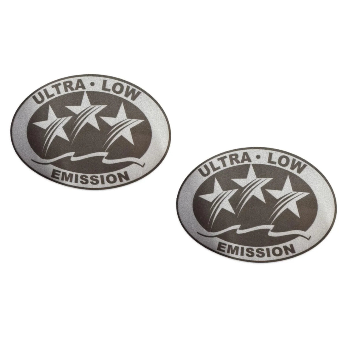 Set of 2 Outboard Stickers - Light Gray Graphic Decals
