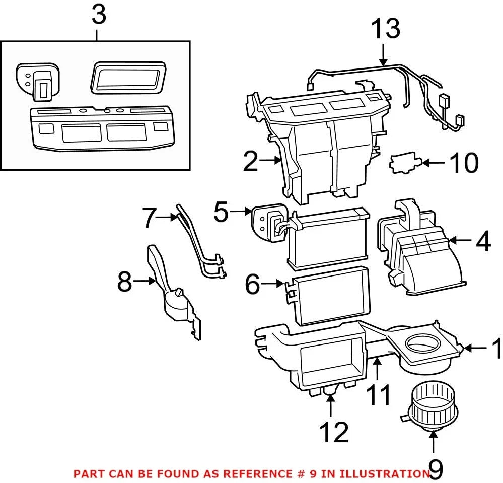 Front HVAC Blower Motor - OEM for Chrysler Dodge Ram