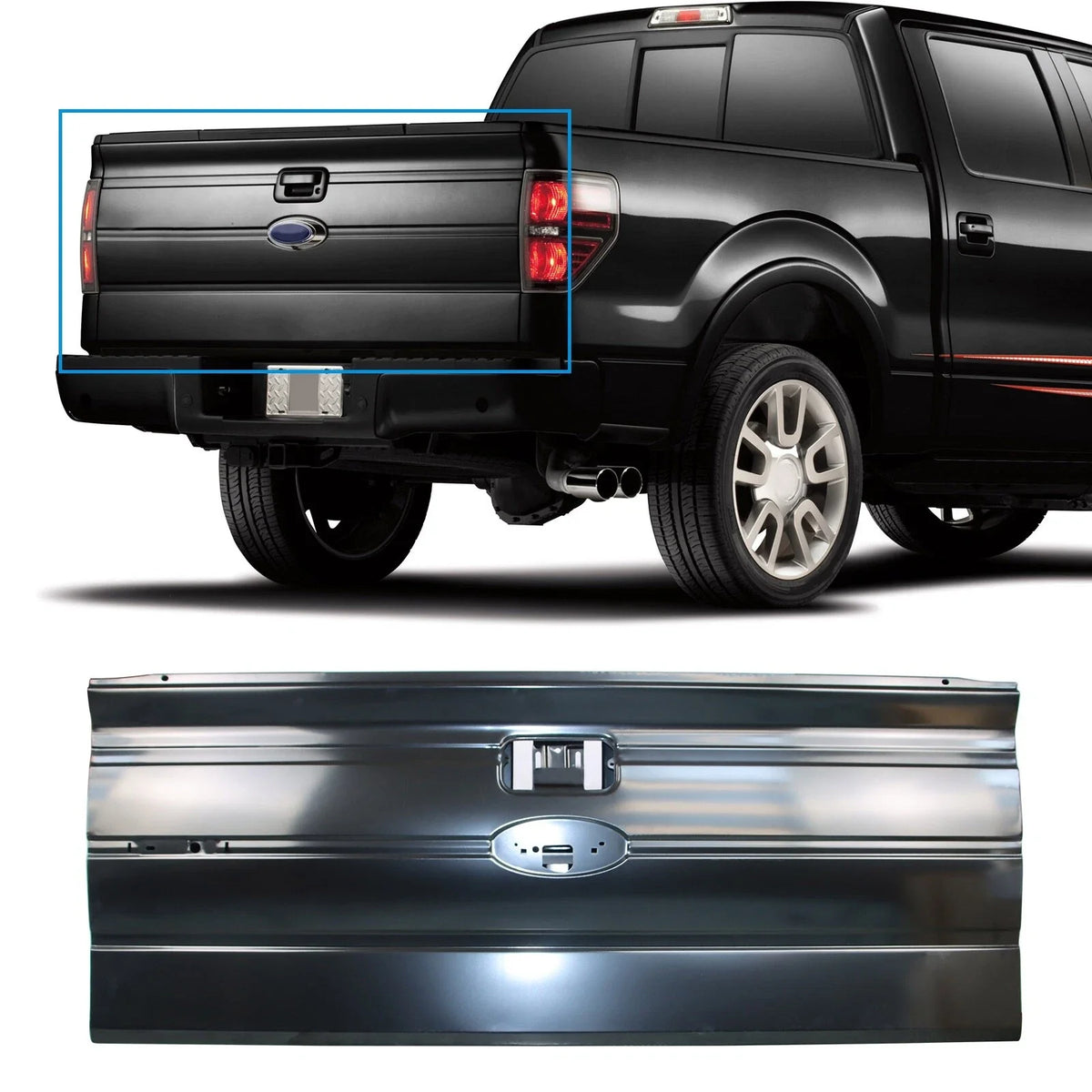 Tailgate for Ford F-150 (2009–2014) Fleetside Styleside Steel