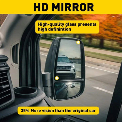 Passenger Side Heated Mirror Glass Upper Right for Ford Transit-150 2015-2022