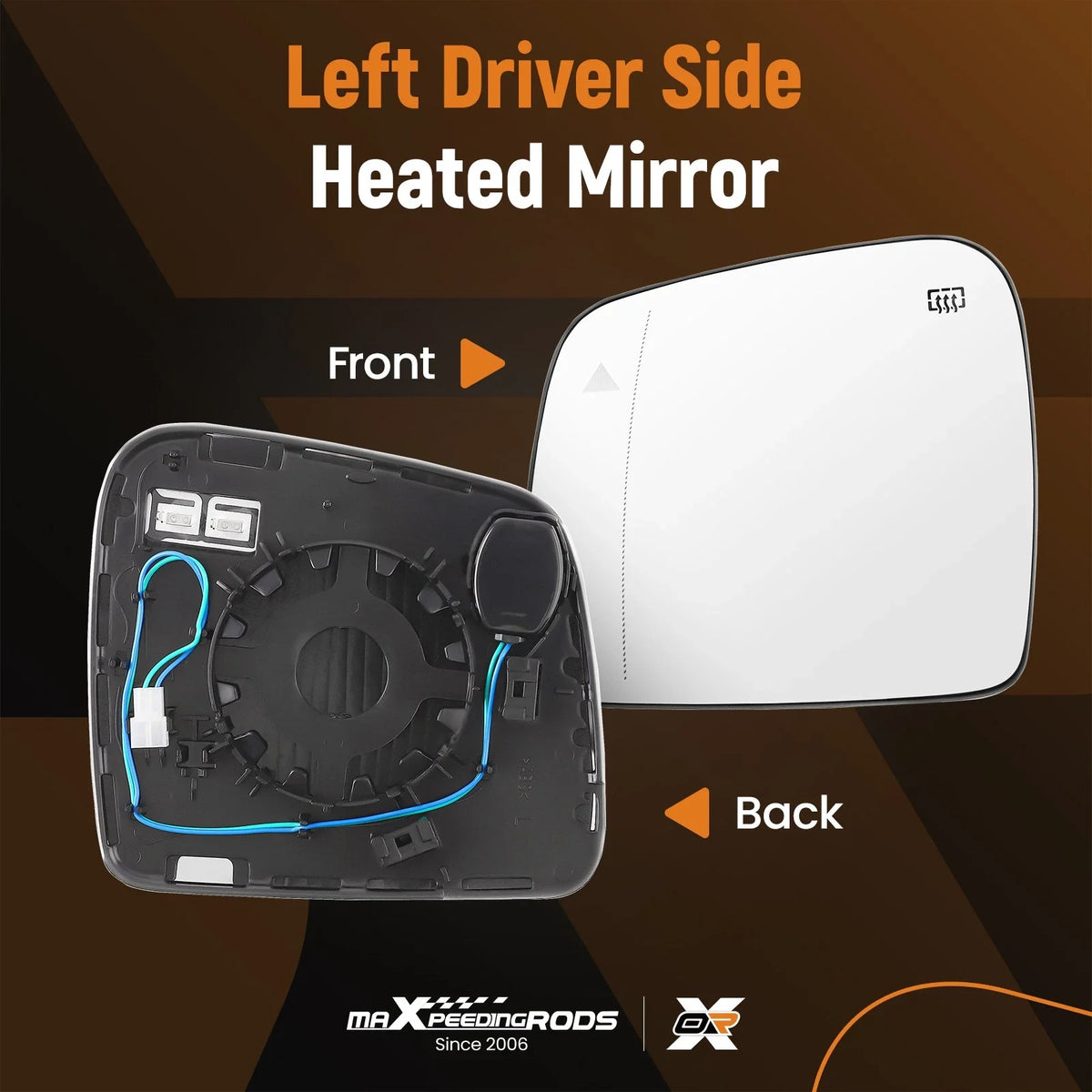 Driver Left Side Mirror with Blind Spot for Jeep Grand Cherokee (2011–2021)