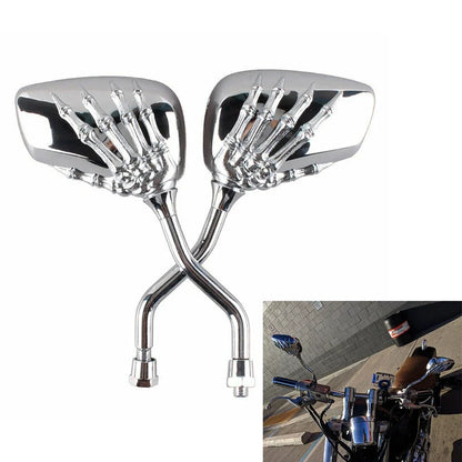 Motorcycle Rearview Side Mirrors with 8mm Thread for Honda Suzuki