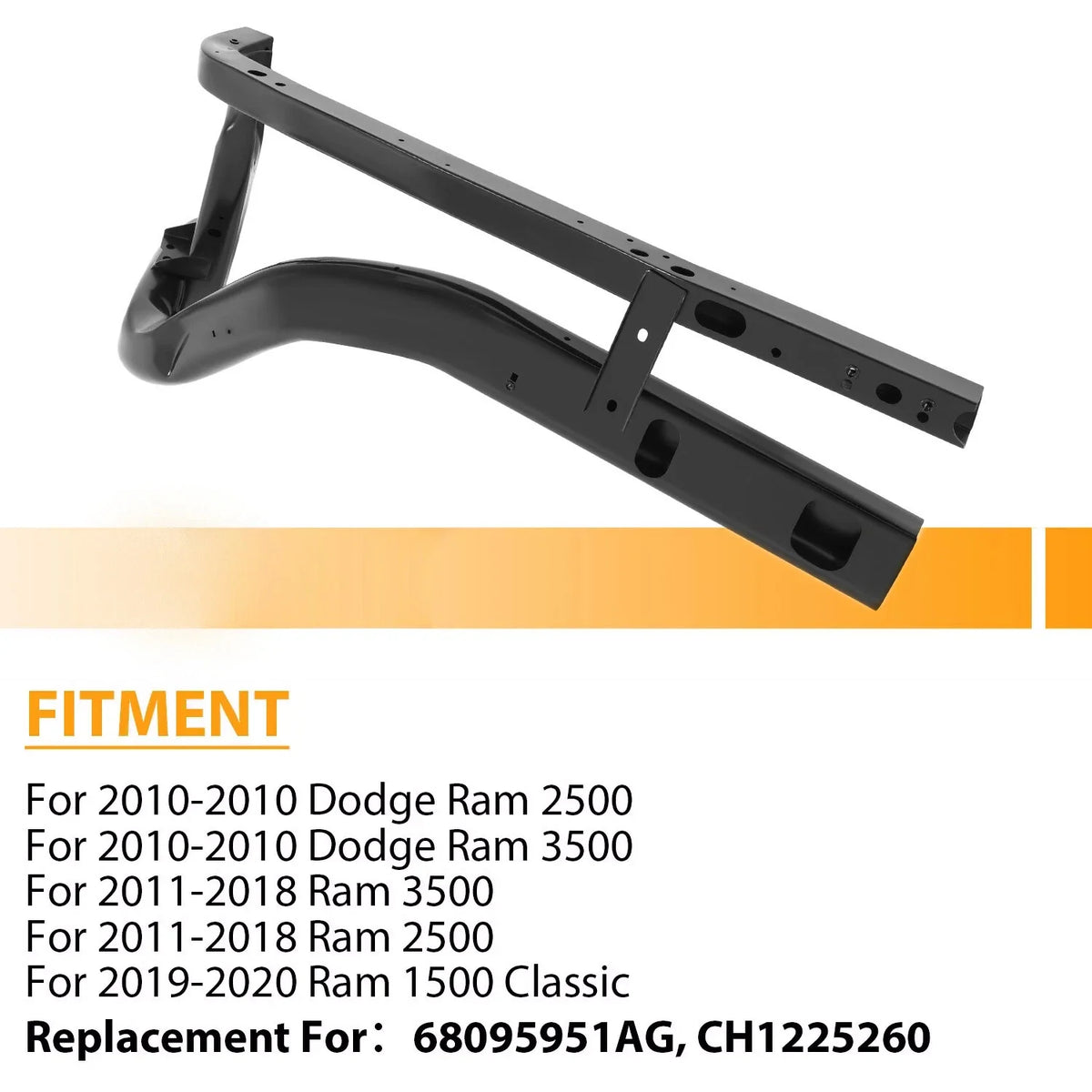 Left Radiator Support for Dodge Ram 1500 (2009–2018, 2019–2024)