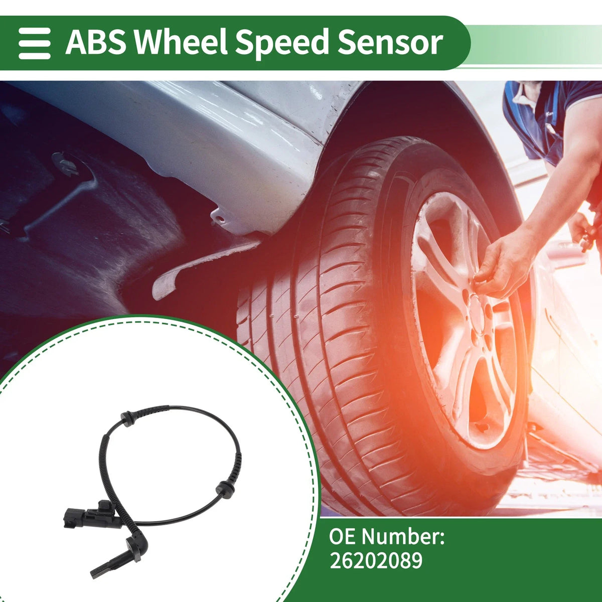 ABS Wheel Speed Sensor No.26202089 for Buick Cavalier (2017–2021) Rear Left