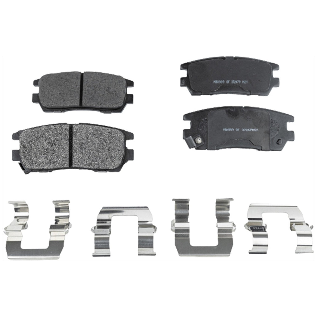 Rear Brake Disc Rotors and Pads Kit for Mitsubishi Montero (2000)