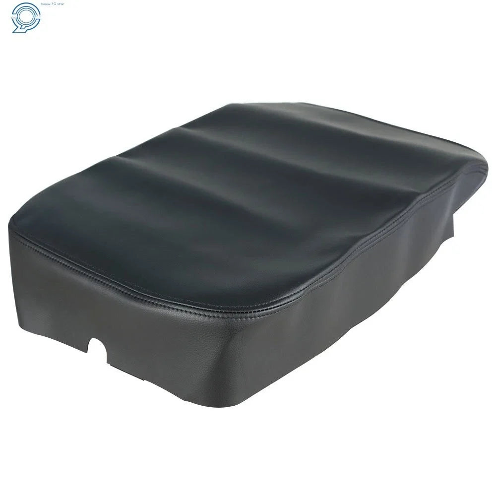 Center Armrest Console Lid Cover for Dodge Ram (2002–2008) Black Leather
