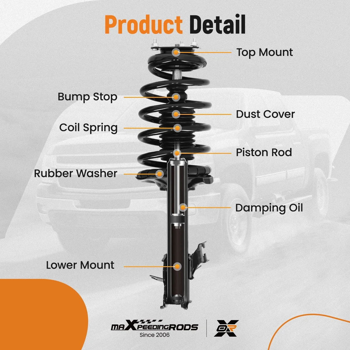 Front Suspension Shock Absorber for Nissan Sentra (2002–2006) 172106