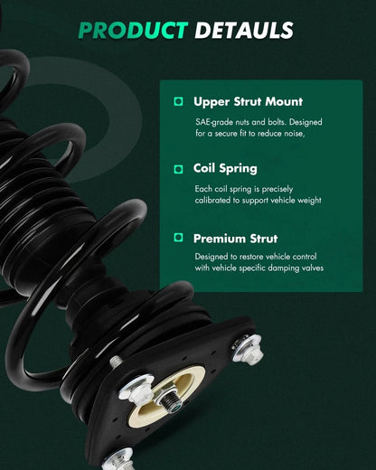 Front Strut Assembly w/Coil Springs for Ford Focus 2013-2018